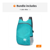Lightweight Foldable Nylon Hiking Backpack For Camping Hiking Climbing Trekking - Lake Blue*3