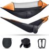 Folding Multi Use Swing Hammock For Outdoor Camping - Orange - Hammock